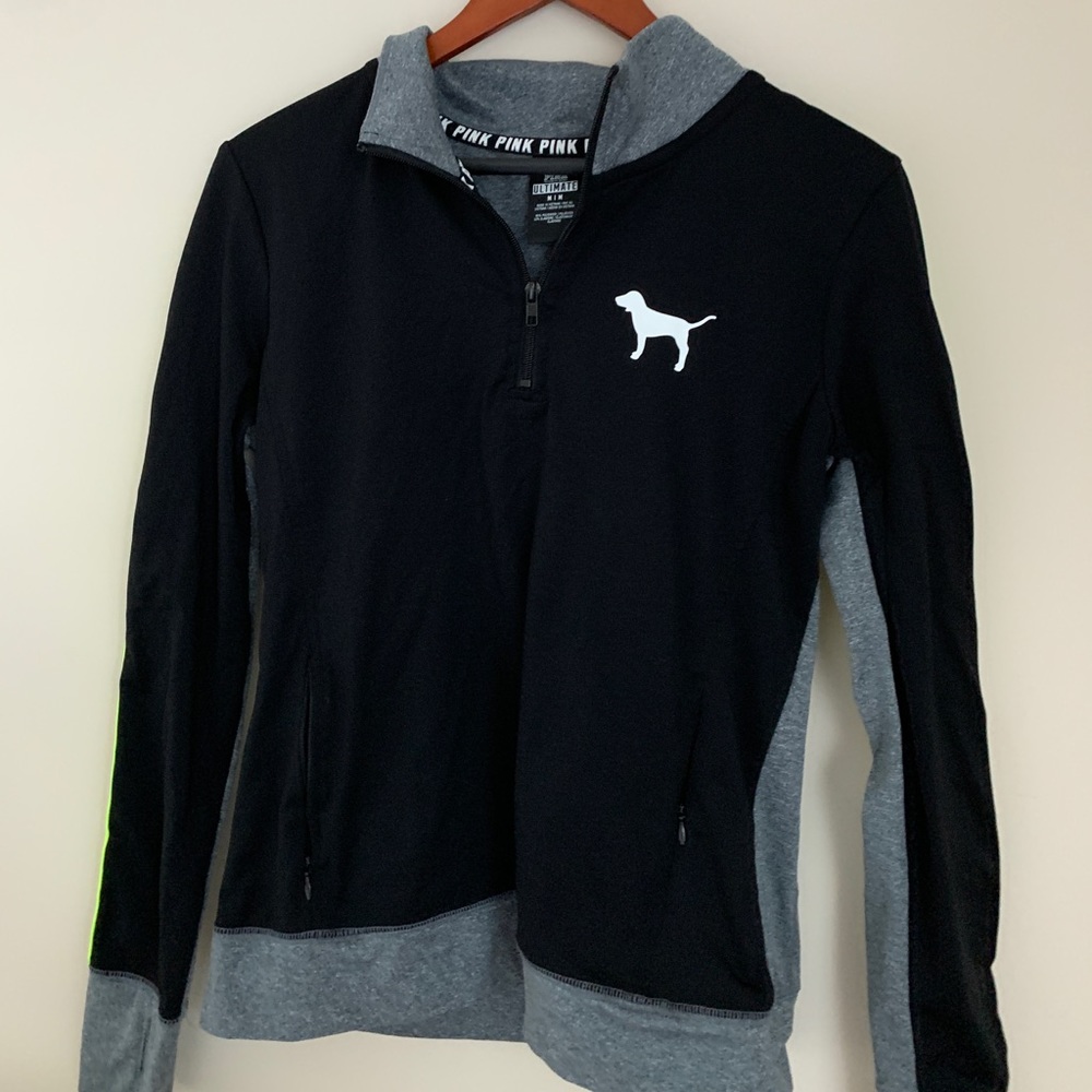 Vs pink quarter zip